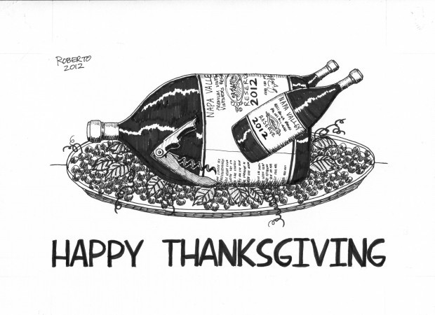 Editorial Cartoon: Thanksgiving, Napa-style